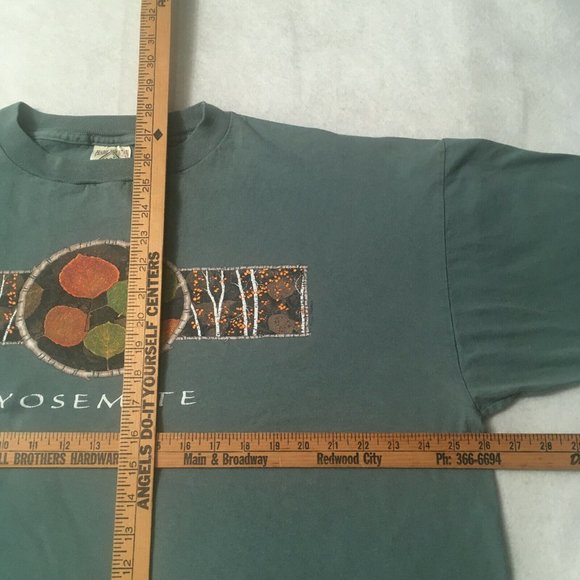 #BB usa made 100% Yosemite T-Shirt Mens 2XL SINGLE STITCH 1990'S glacier point - Picture 4 of 9